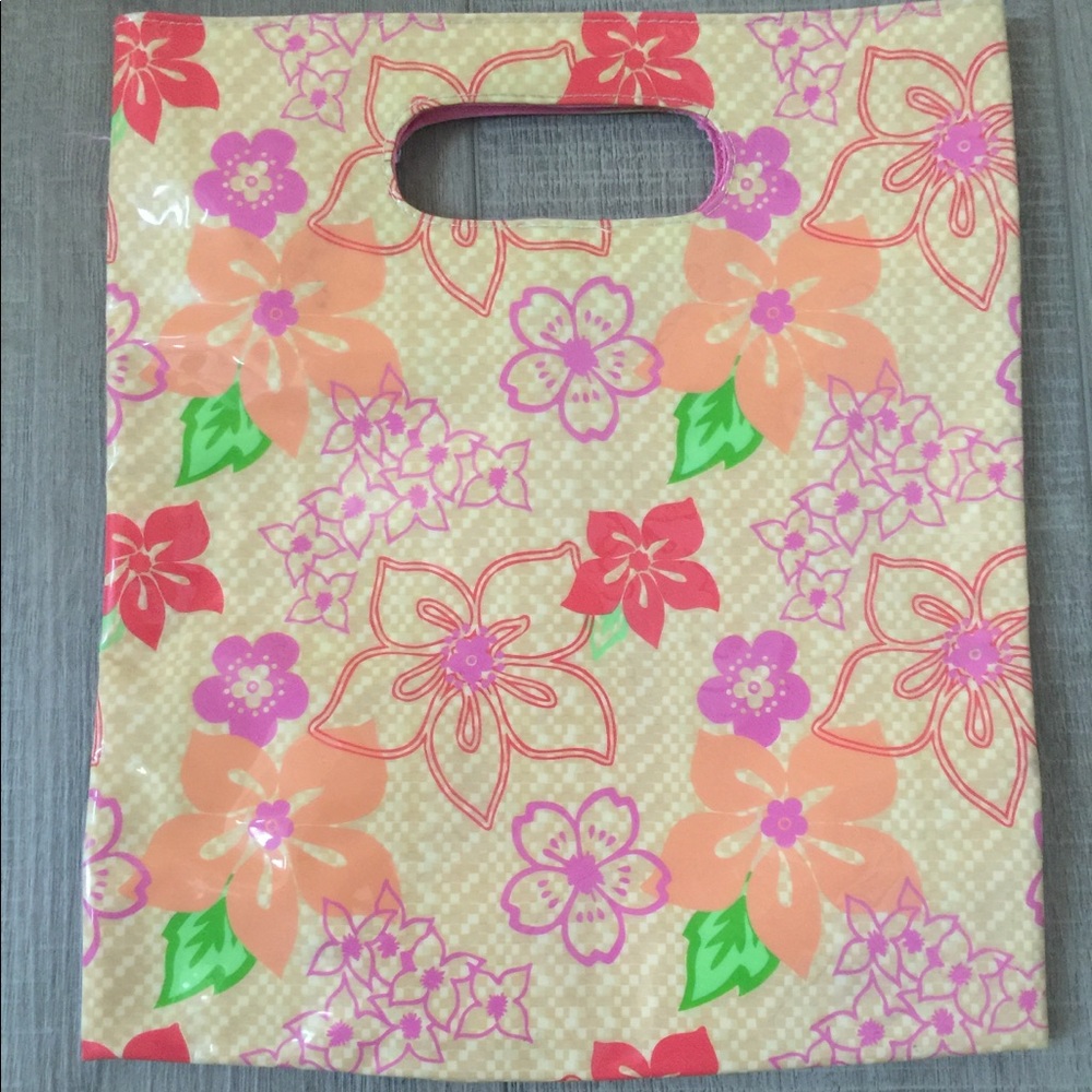 Tropical print purse